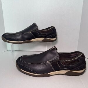 Vionic Orthaheel Technology Eli Slip On
Shoes Leather Brown Men 12